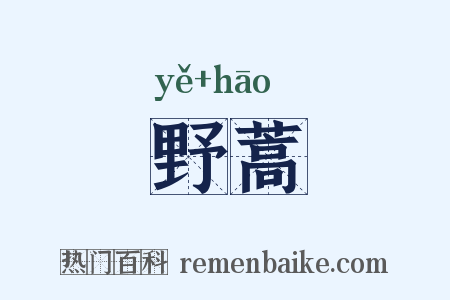 野蒿是什么意思的图片